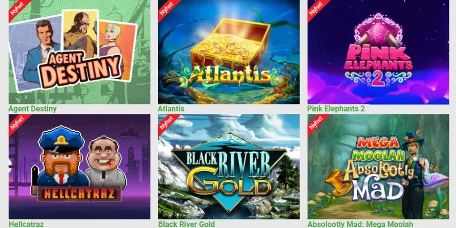 Mängder med nya casinospel att prova på