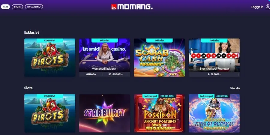Momang Casino – Nytt casino från Svenska Spel