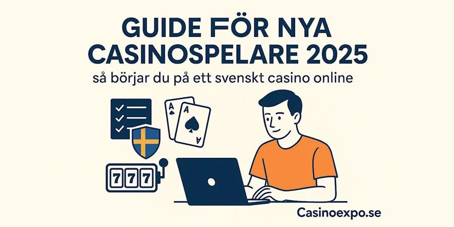 Guide för nya casinospelare 2025 – så börjar du på ett svenskt casino online