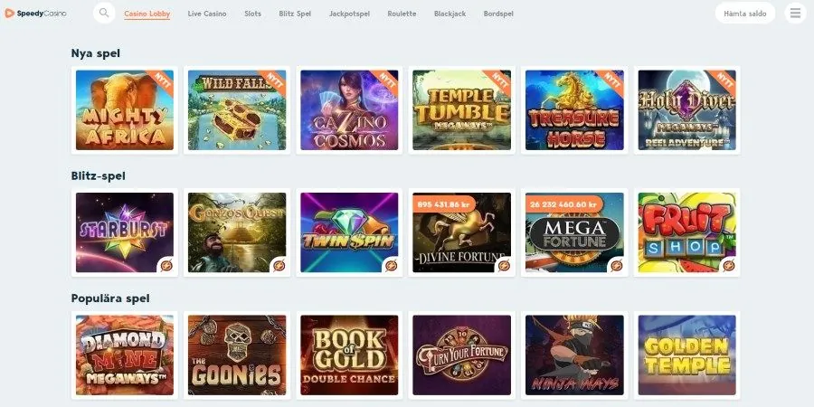 Speedy Casino recension