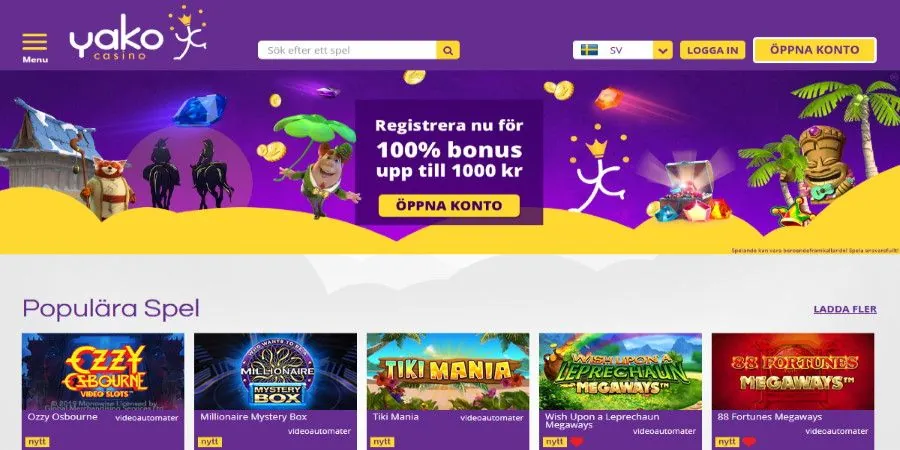 YakoCasino recension