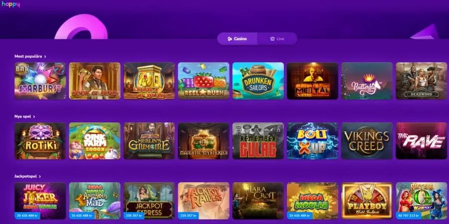 Happy Casino recension