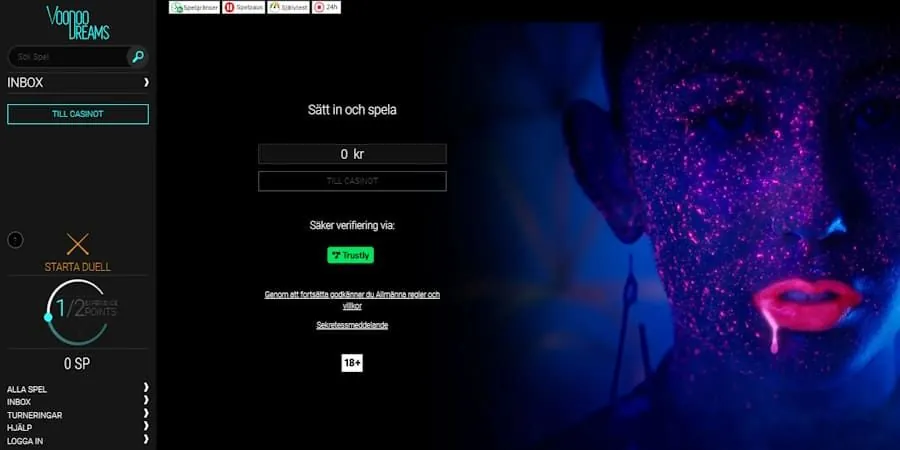 VoodooDreamscasino recension