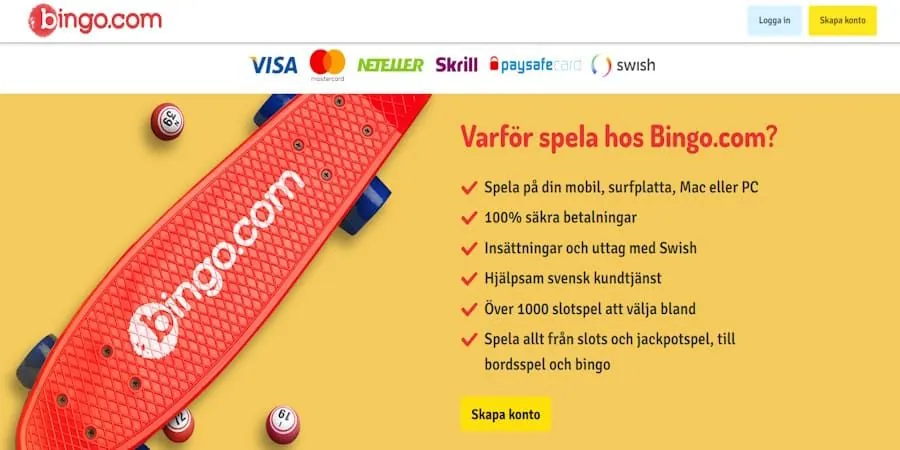 Bingo.com casino recension