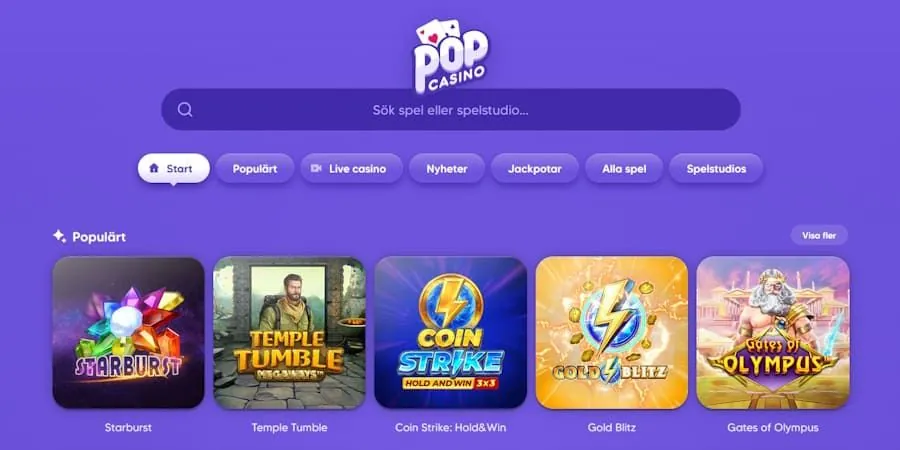 Pop Casinorecension